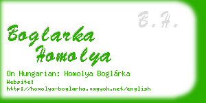 boglarka homolya business card
