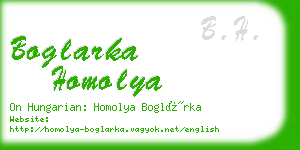 boglarka homolya business card